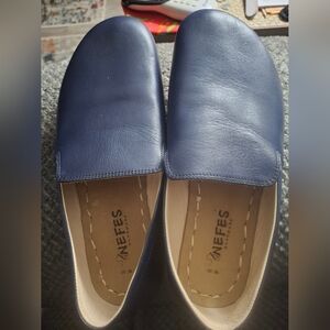NEFES Blue Leather Shoes